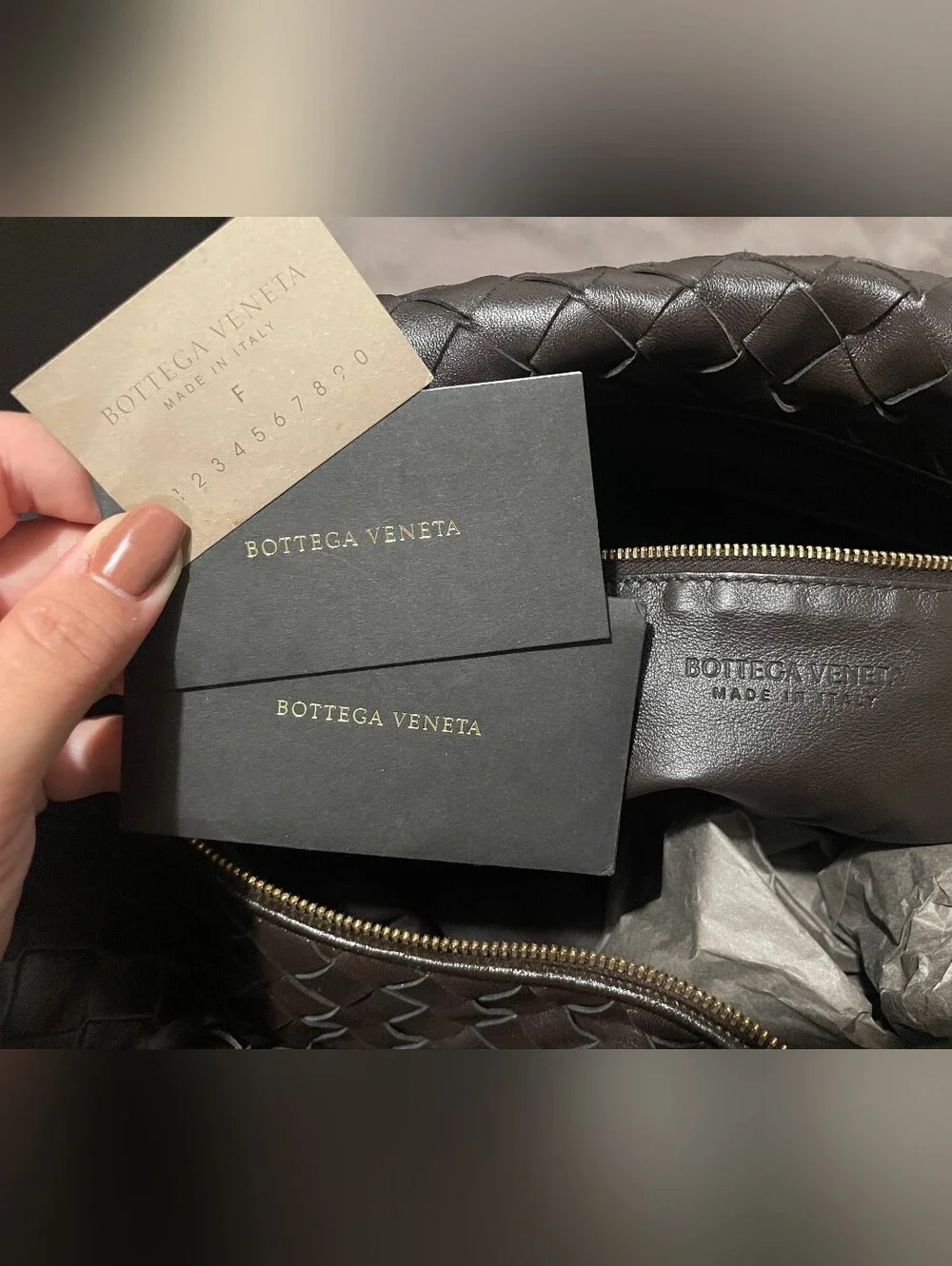 Bottega Veneta Women's FONDANT Jodie Classic Leather BAG brown With Bag Box